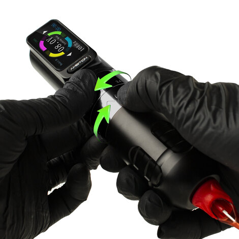 Тату машинка Ambition Seher Adjustable Stroke 2.2 - 4.2 мм - Black (42мм)