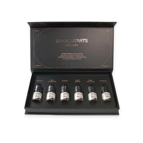 Пигмент Etalon Mix Сет Брови гибридная серия + Эспрессо (5 мл)