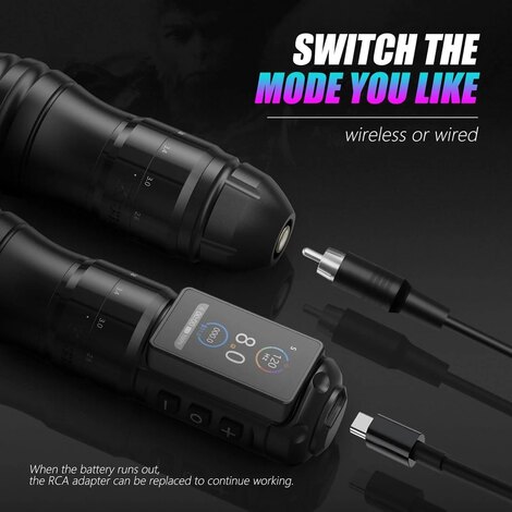 Тату машинка Ambition Kiss of Dragon TRAVELER-T2 (2.2мм-4.2мм) - Black