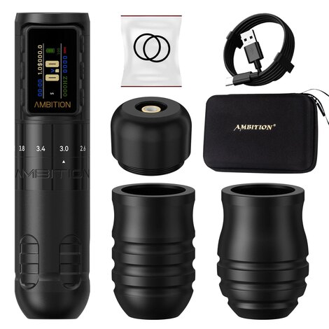 Тату машинка Ambition Paco 4 (2.2мм - 4.2мм) - Black