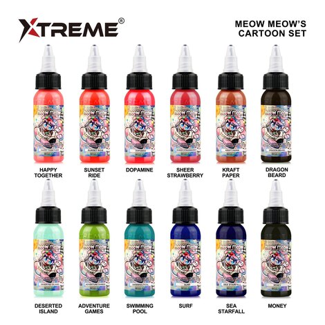 Краска Xtreme Ink Sheer Strawberry - Meow Meow Cartoon