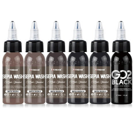 Краска Xtreme Ink Soft Mid - Sepia Wash Set