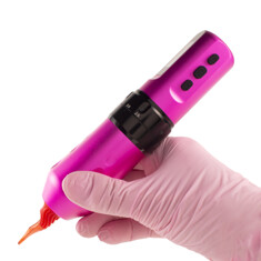 Тату-машинка Mast Rotary Machines Flip 4 Pro Tattoo Machine Set (2.5 - 4.5мм) - Black / Pink
