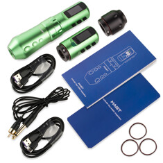 Тату-машинка Mast Rotary Machines Flip 4 Pro Tattoo Machine Set (2.5 - 4.5мм) - Green