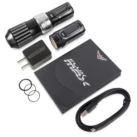 Тату-машинка Spektra Flux The Fourth Collection: Flux Max + 2 PowerBolt II - Limited Dark Edition (4.0мм)