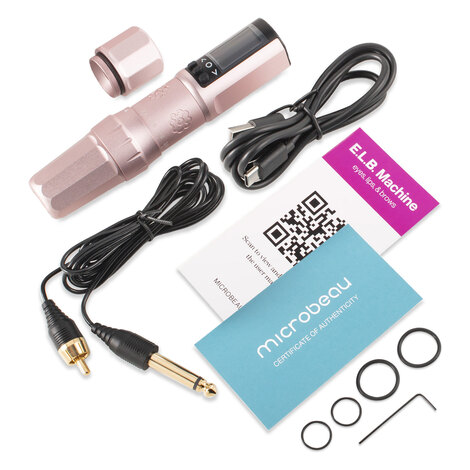 Машинка для татуажа Microbeau ELB Adjustable (2.2мм - 3.4мм) - Blush Pink