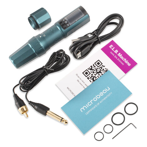 Машинка для татуажа Microbeau ELB Adjustable (2.2мм - 3.4мм) - Cascade Blue