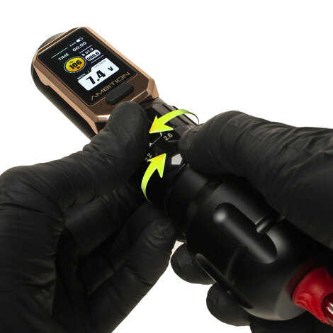 Тату машинка Soldier Pro 520 Dual Battery (2.2 - 4.2мм) - Black