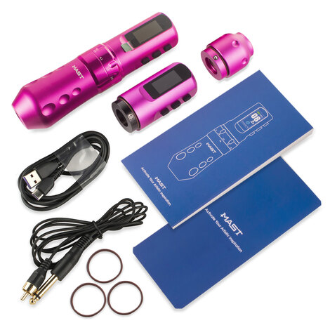 Тату-машинка Mast Rotary Machines Flip 4 Pro Tattoo Machine - Pink