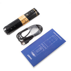 Тату-машинка Mast Rotary Machines Mast Flip 3 (2.4 - 4.2мм) - Black - Gold