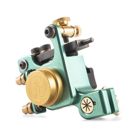 Тату машинка Leo Smagin Hybrid V4.2 Mint Green / Gold Clip-Cord