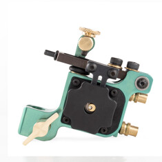 Тату машинка Leo Smagin Hybrid V4.2 Mint Green / Gold Clip-Cord