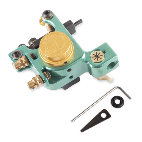 Тату машинка Leo Smagin Hybrid V4.2 Mint Green / Gold Clip-Cord