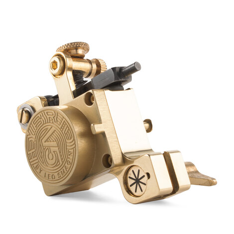 Тату машинка Leo Smagin Hybrid V5.2 Antique Brass Clip-Cord