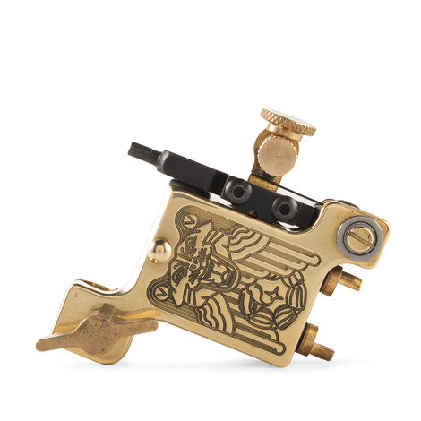Тату машинка Leo Smagin Hybrid V5.2 Antique Brass Clip-Cord