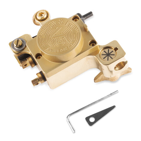 Тату машинка Leo Smagin Hybrid V5.2 Antique Brass Clip-Cord