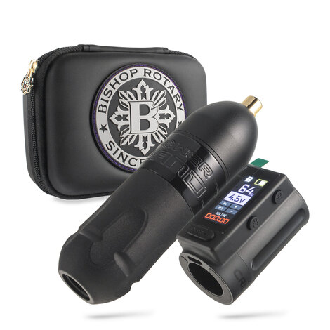 Тату машинка Bishop Rotary Power Wand Advanced RCA Machine Liner (5.0мм) + Advanced Battery Bundle