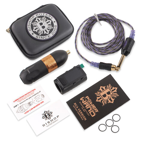 Тату машинка Bishop Rotary Power Wand Advanced RCA Machine Packer (4.2мм) + Advanced Battery Bundle