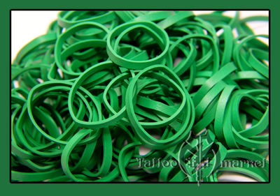 Бандажные резинки для штанги Thick Emerald Green Rubber Bands